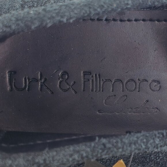 NEW Turk & Fillmore London Dress Shoes Black Suede Mens 12 Handmade Loafers UK - Picture 10 of 11